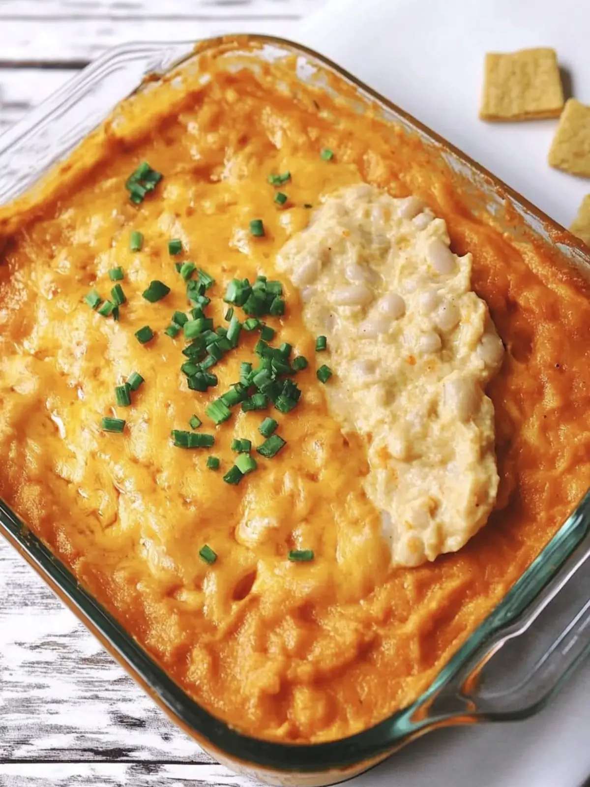 Creamy Vegetarian Cheesy White Bean Buffalo Dip Delight 3 Vegetarian Cheesy White Bean Buffalo Dip