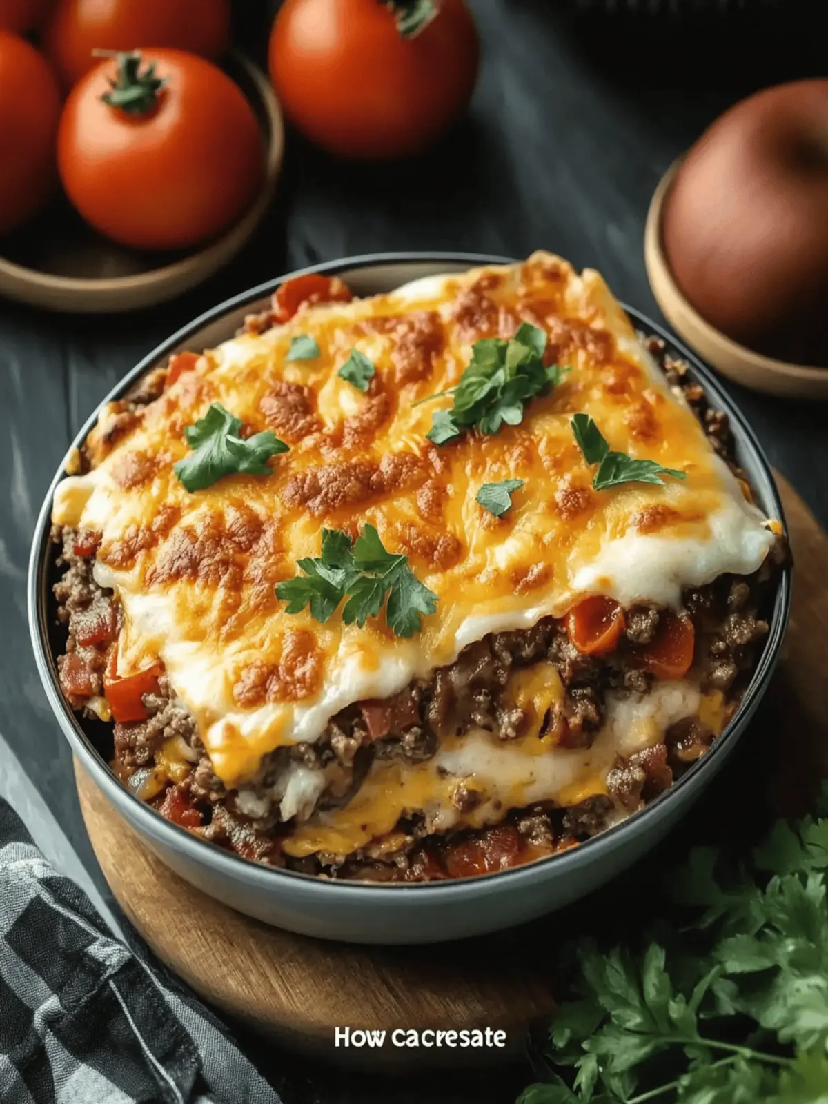 Irresistible Low-Carb Bacon Cheeseburger Casserole Delight 4 Low-Carb Bacon Cheeseburger Casserole