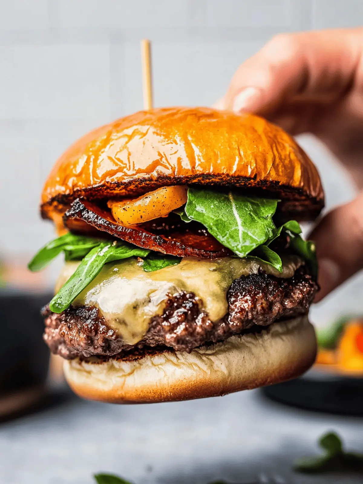 California Burger Bliss with Sweet Bacon Jam Surprise 3 California Burger