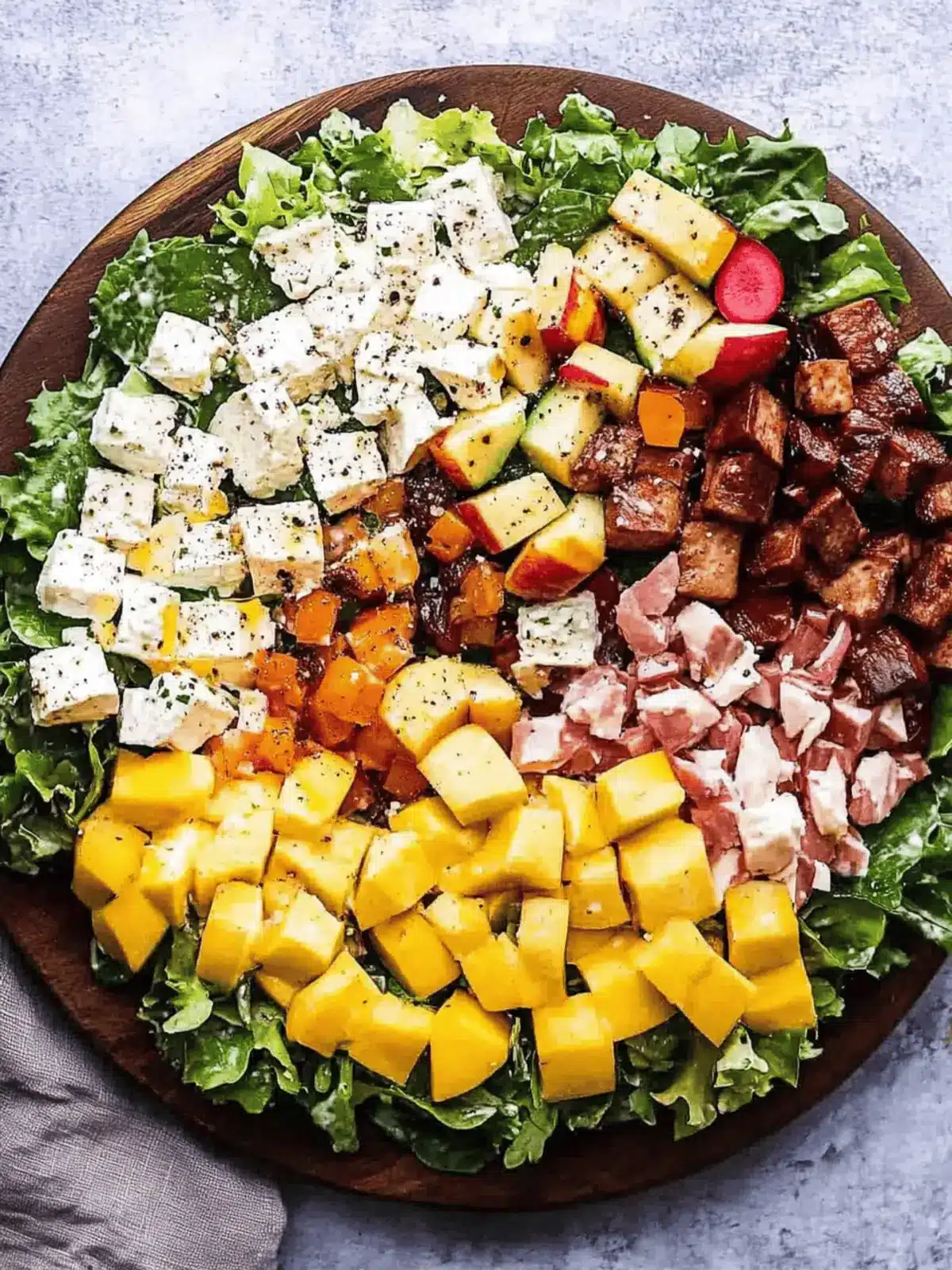 Delicious Fall Cobb Salad with Maple Vinaigrette You ll Love 4 Fall Cobb Salad