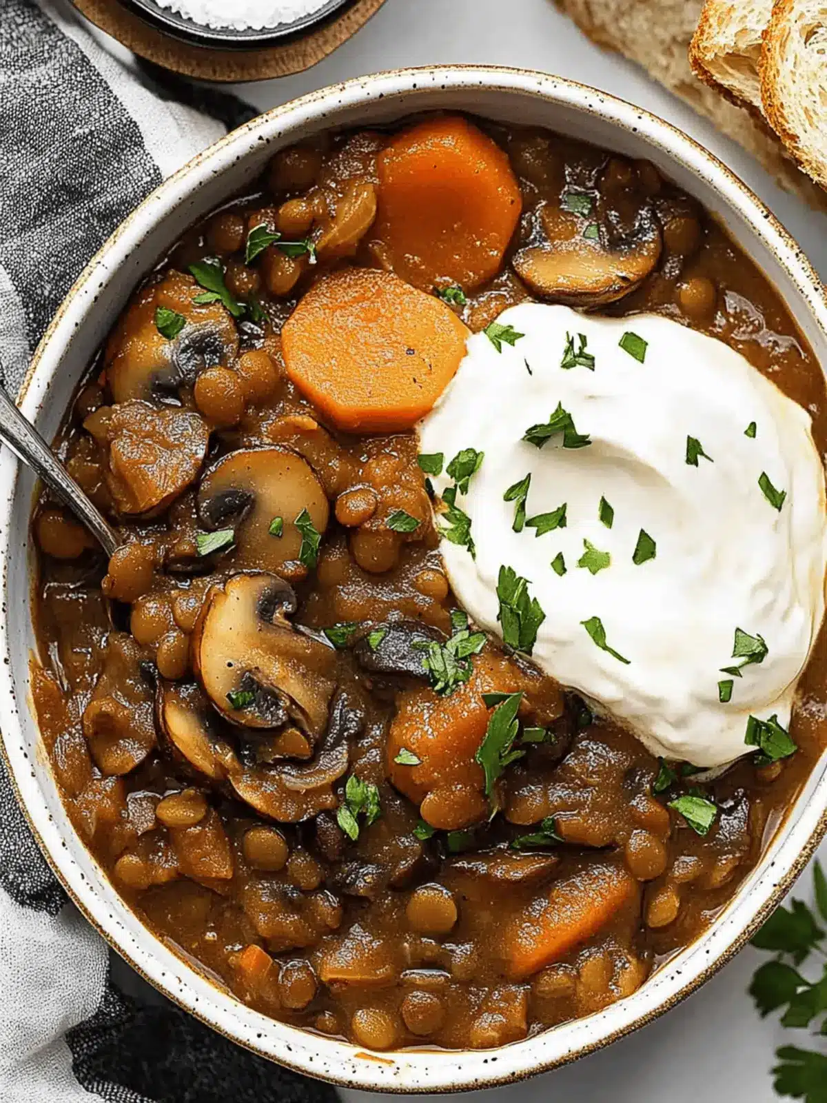 Hearty Vegan Lentil Mushroom Stew That'll Warm Your Soul 3 Hearty Vegan Lentil Mushroom Stew