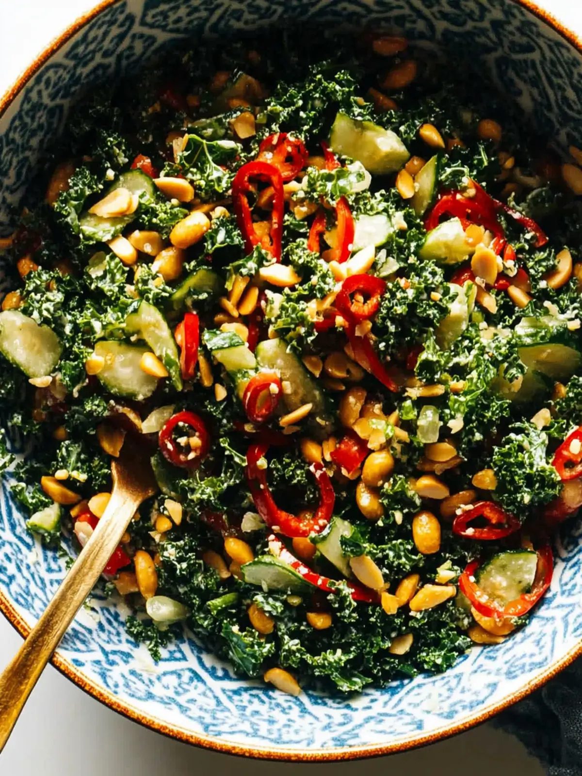 Savor the Crunch: Roasted Peanut Kale Crunch Salad Delight 3 Roasted Peanut Kale Crunch Salad