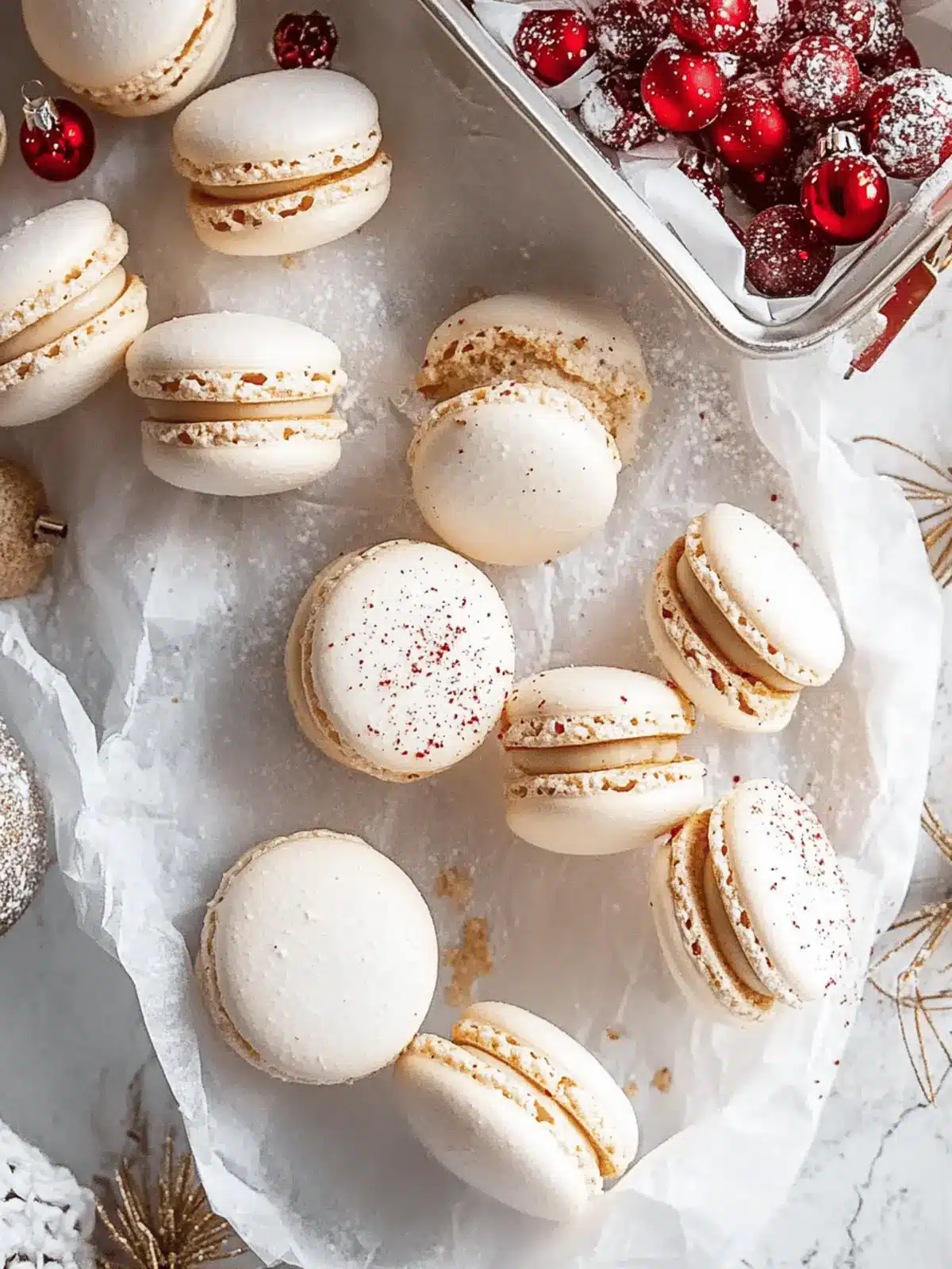 Melt in Your Mouth Christmas Macarons: 3 Festive Flavors 3 Christmas Macarons