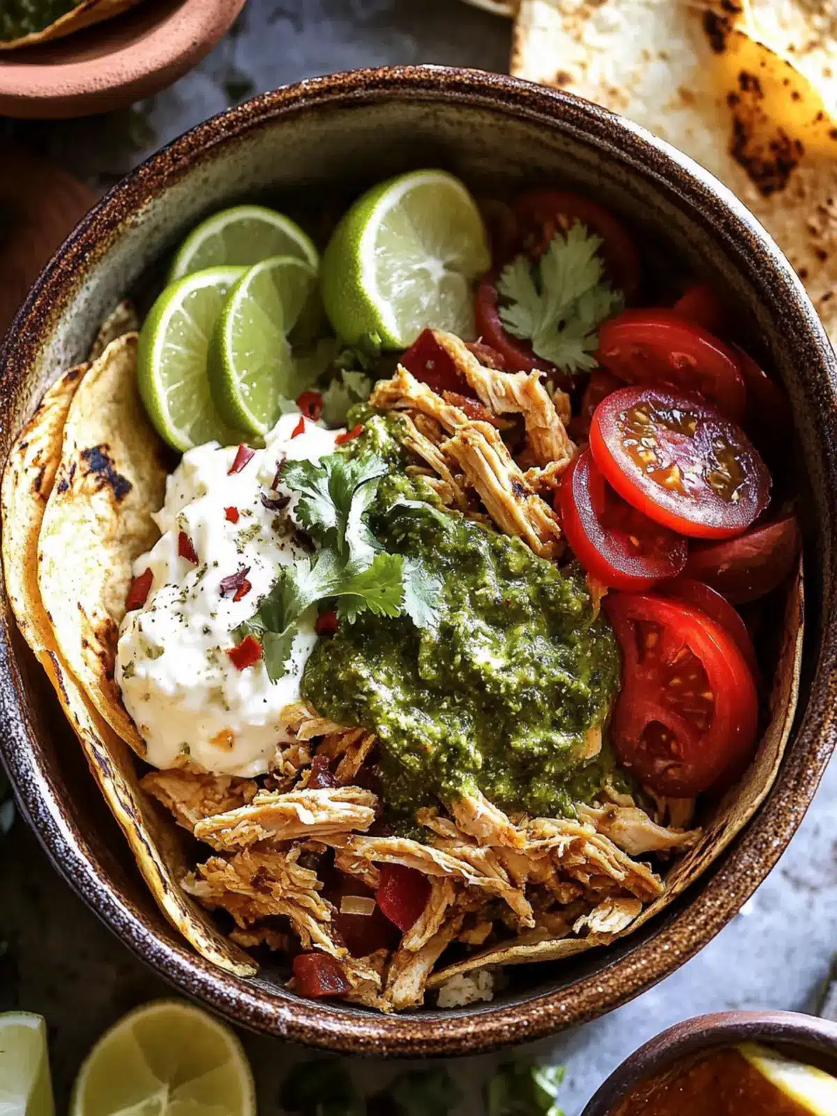Crockpot Salsa Verde Chicken Tortilla Bowl You'll Love Making 3 Crockpot Salsa Verde Chicken Tortilla Bowl