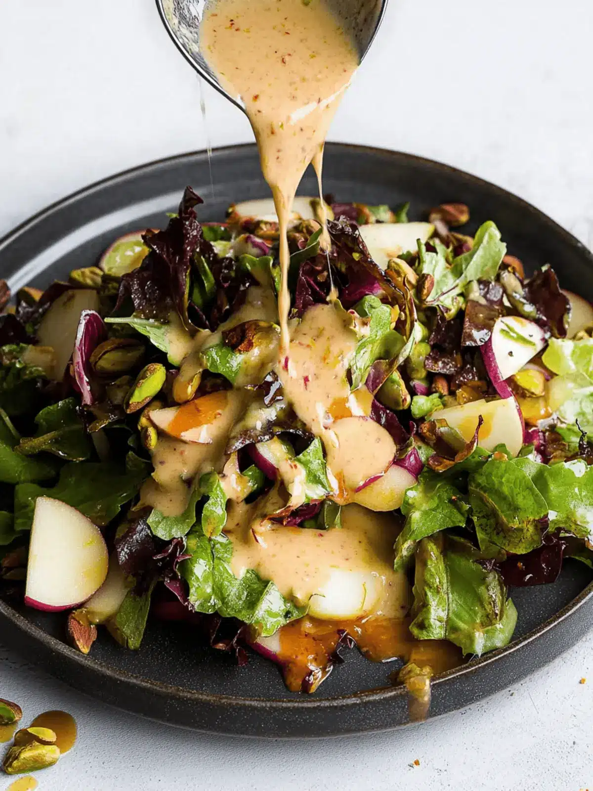 Pistachio and Apple Salad with Shallot Vinaigrette Delight 2 Pistachio and Apple Salad with Shallot Vinaigrette