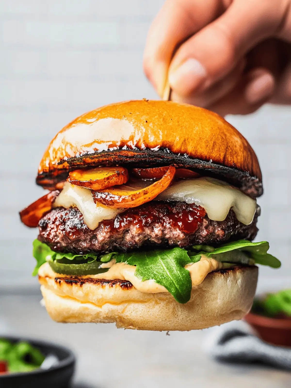 Savory California Burger with Bacon Jam and Avocado Bliss 4 California Burger