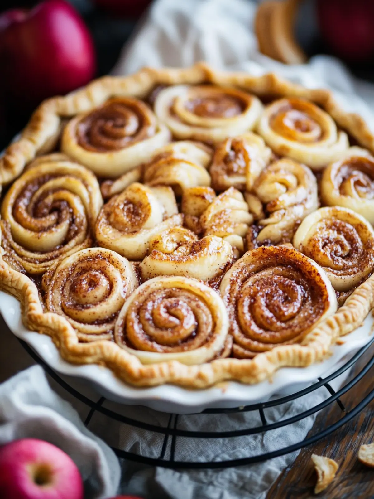 Cinnamon Roll Apple Pie: A Sweet Twist on Tradition 4 Cinnamon Roll Apple Pie