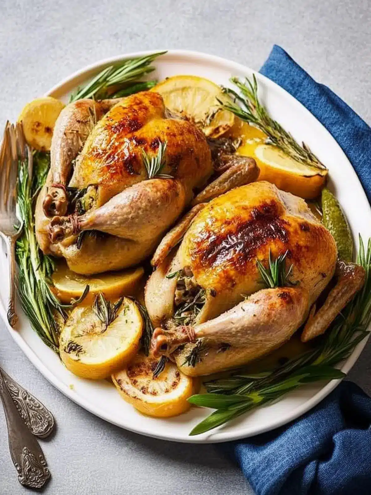 Delicious Roasted Cornish Game Hen with Savory Sage Twist 2 Roasted Cornish Game Hen