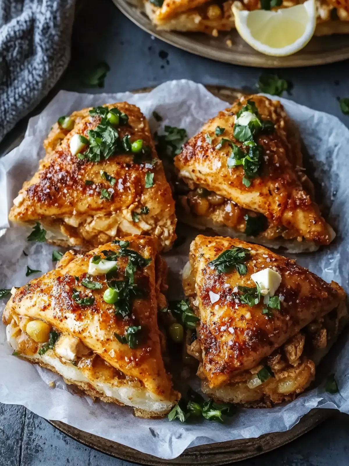 Mouthwatering Moroccan Spiced Chicken Briouats in 20 Minutes 4 Moroccan Spiced Chicken Briouats