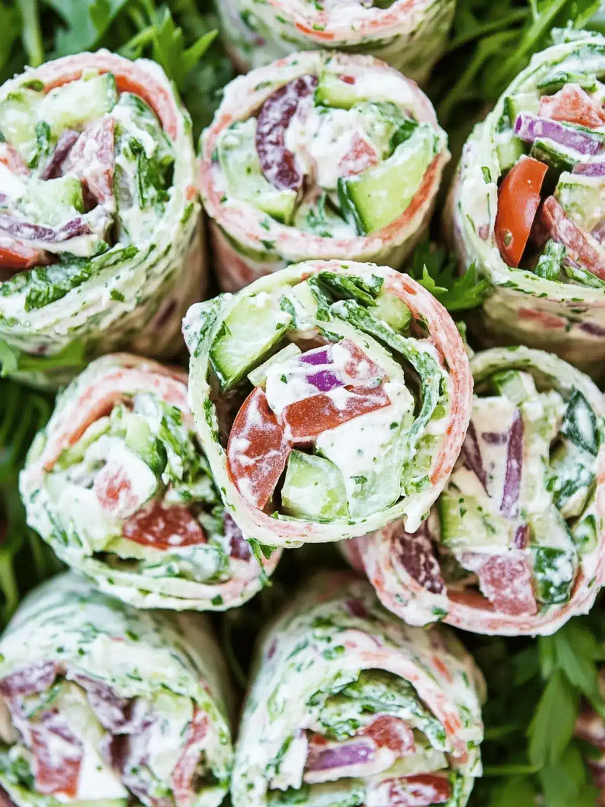Delicious Greek Salad Pinwheels for Quick and Easy Snacking 2 Greek Salad Pinwheels