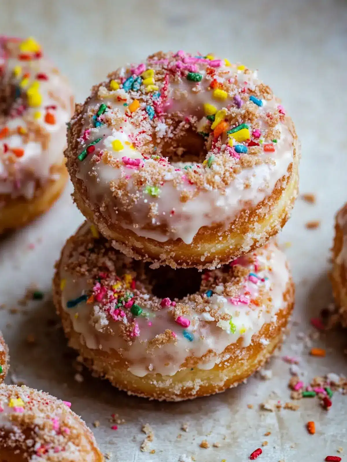 Irresistible Funfetti Coffee Cake Donuts for Any Celebration 3 Funfetti Coffee Cake Donuts
