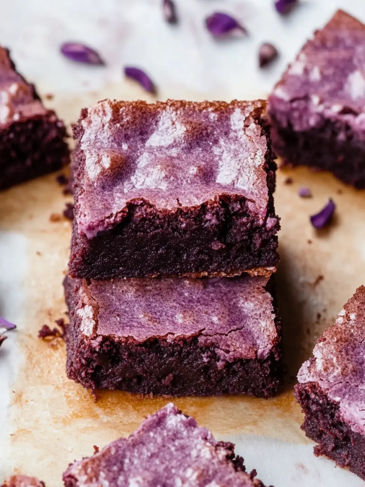 Irresistible Gluten-Free Ube Brownies You Have to Try! 4 Ube Brownies