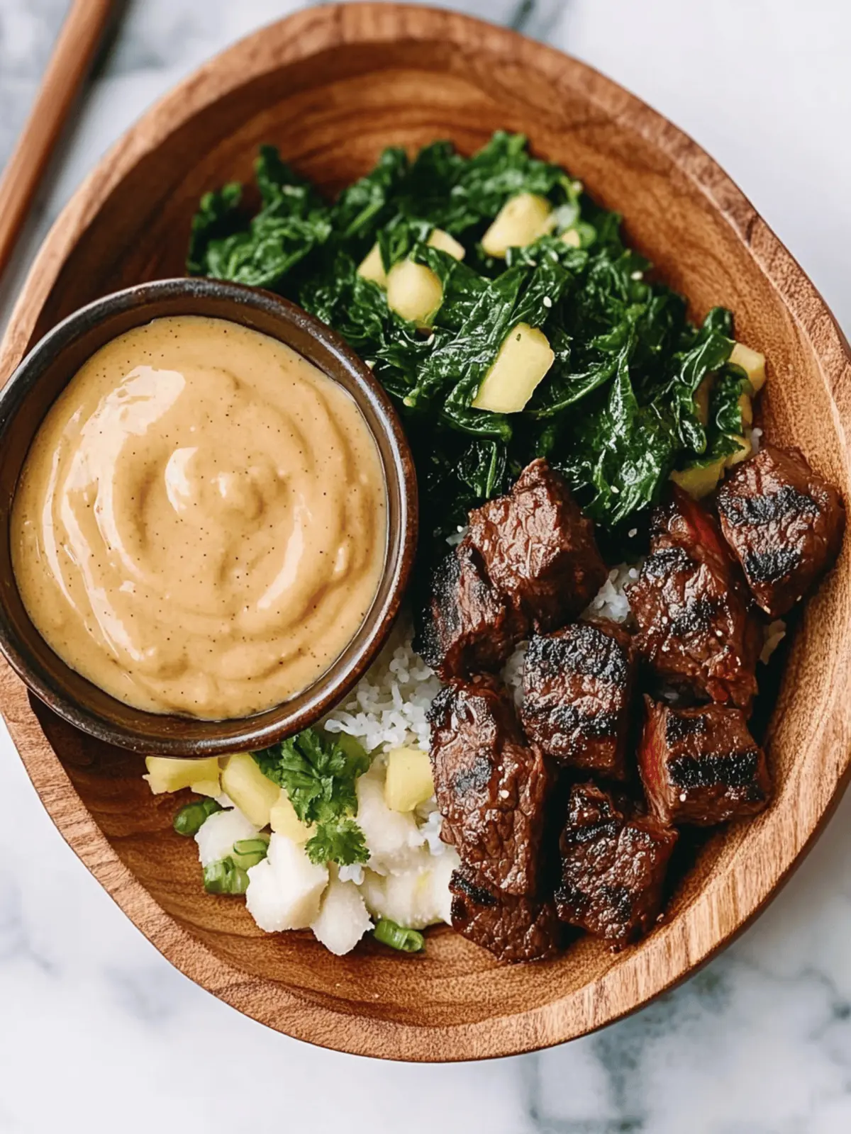 Savor Delicious Steak Bites with Miso Ginger Dressing Now 3 Steak Bites with Miso Ginger Dressing