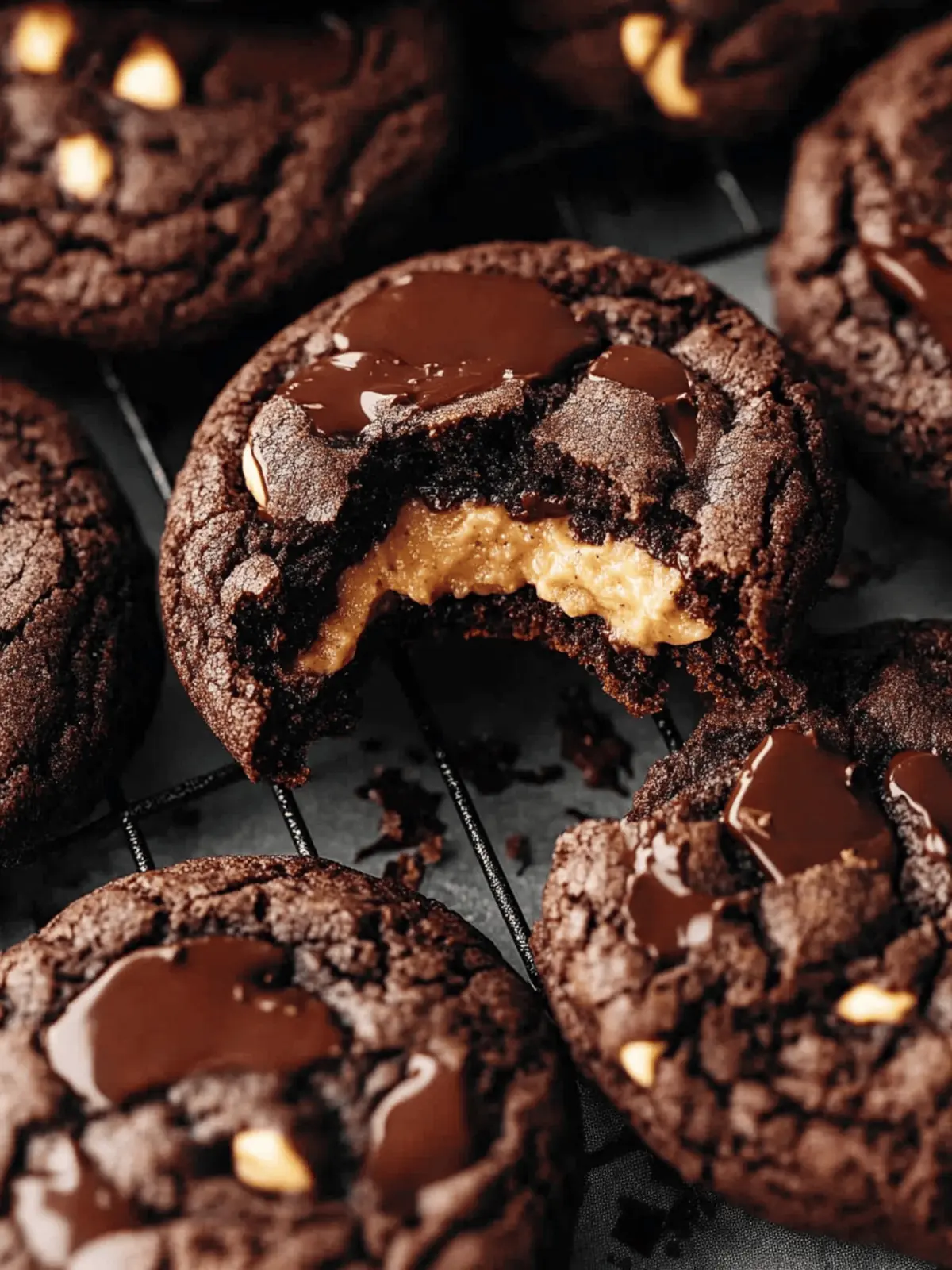 Indulge in Peanut Butter Stuffed Chocolate Cookies Today 2 Peanut Butter Stuffed Chocolate Cookies