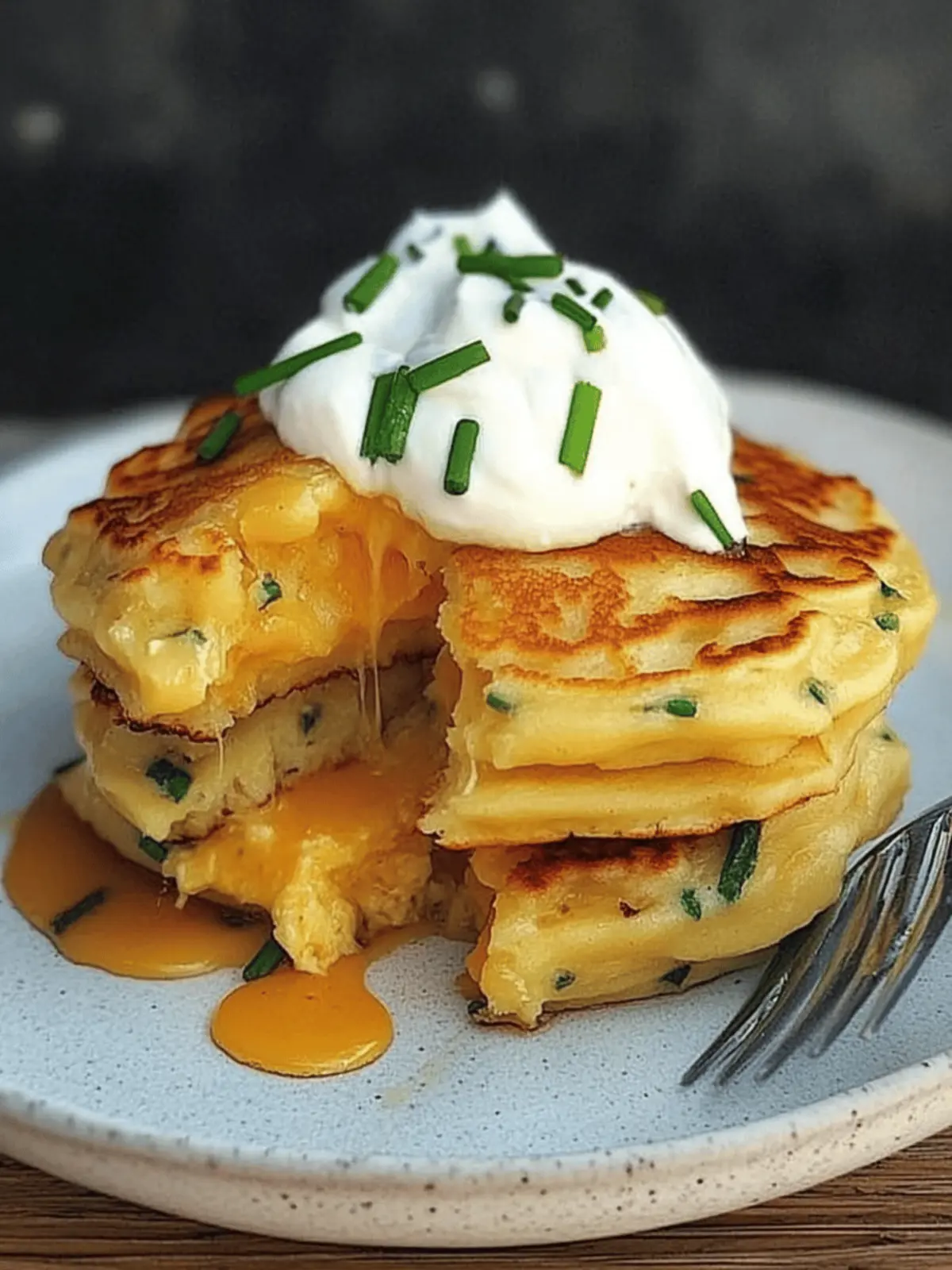 Cheese & Chive Pancakes: Fluffy Delights for Any Meal 4 Cheese & Chive Pancakes