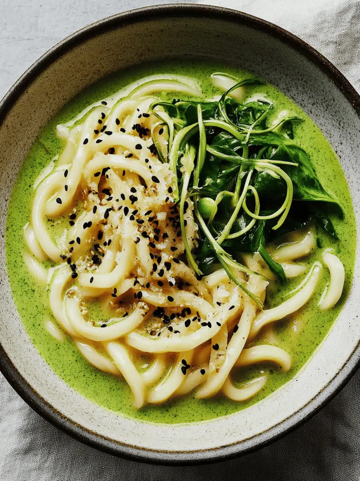 Delicious Spinach-Scallion Coconut Udon for Quick Comfort 3 Spinach-Scallion Coconut Udon