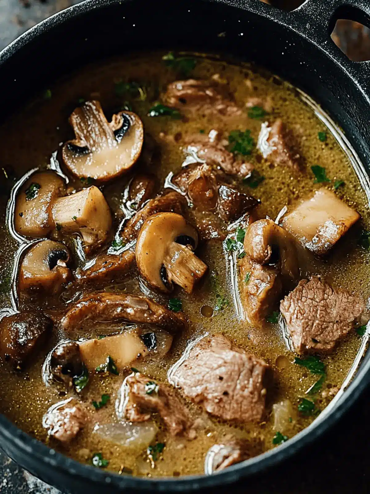 Savory Steak and Ale Soup with Mushrooms for Cozy Nights 4 Steak and Ale Soup with Mushrooms
