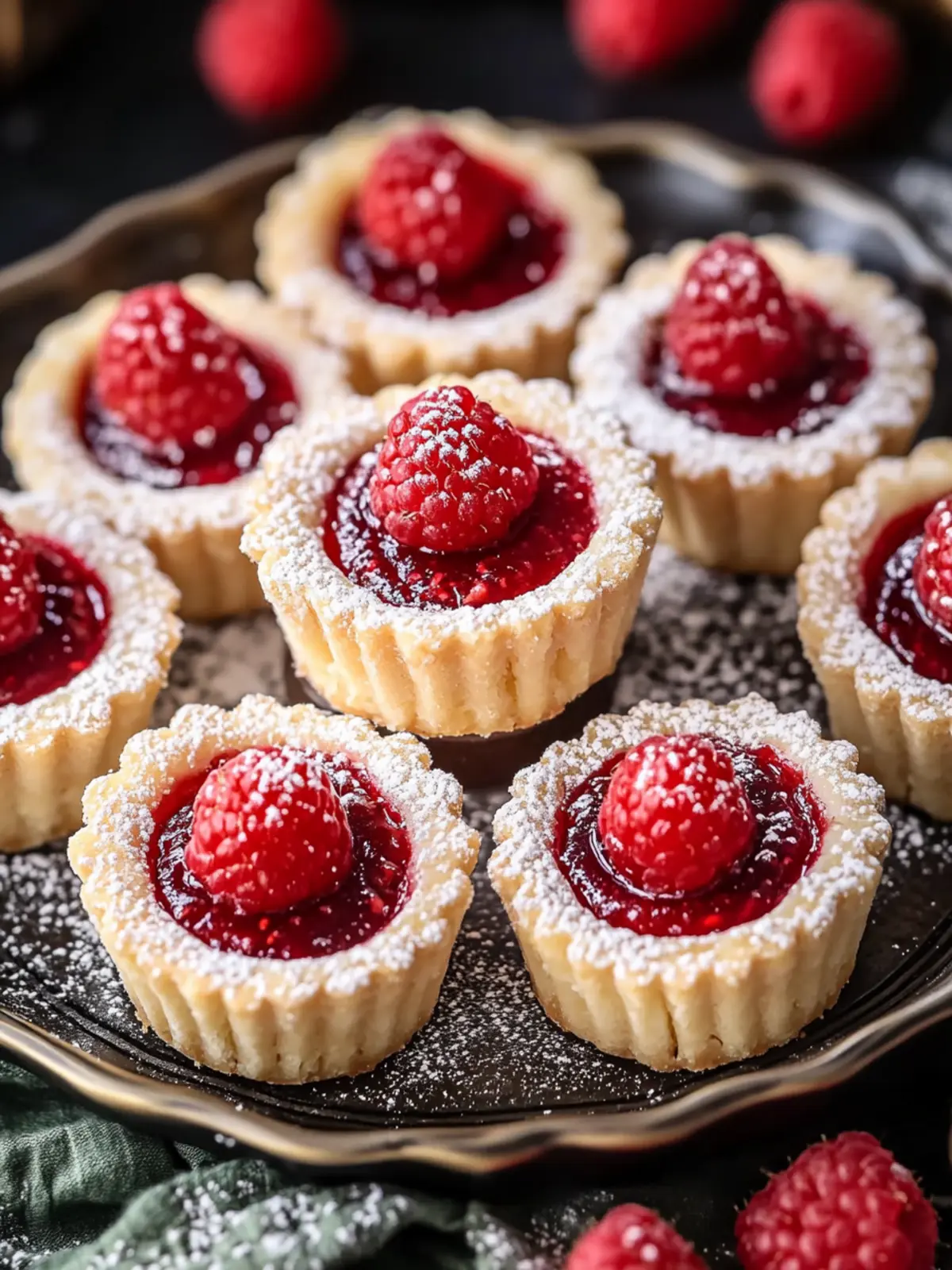 Mini Raspberry Almond Tarts for Sweet Homemade Bliss 4 Mini Raspberry Almond Tarts