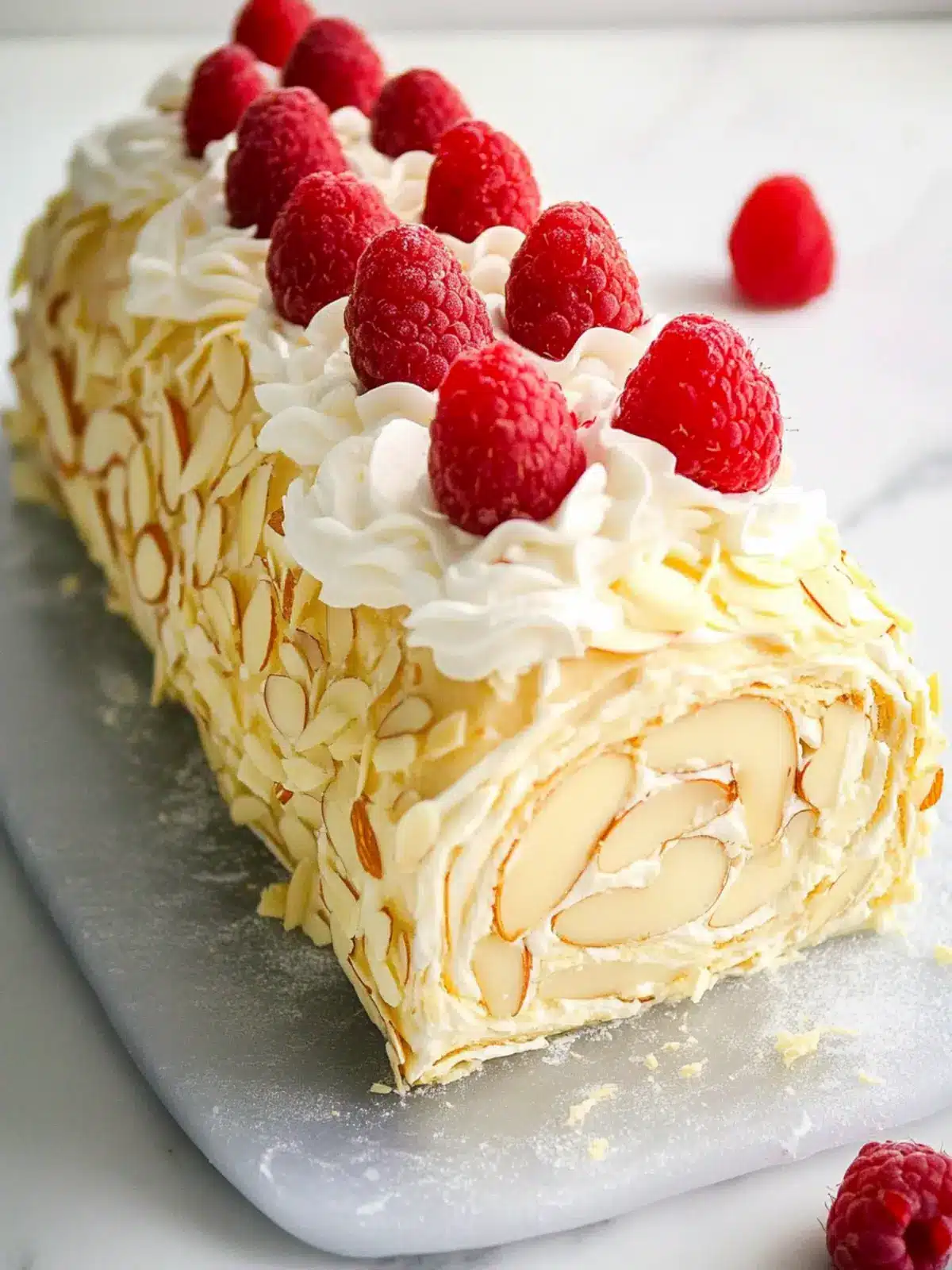 Delicious Raspberry and Almond Roll Cake for Sweet Moments 2 Raspberry and Almond Roll Cake