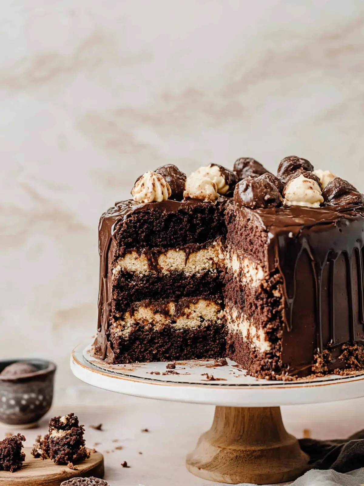 Decadent Chocolate Cookie Brownie Cake You'll Love to Bake 3 Chocolate Cookie Brownie Cake