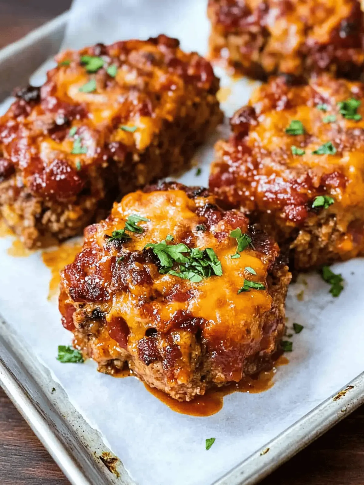 Mini BBQ Bacon Cheddar Meatloaf for Quick Weeknight Wins 2 Mini BBQ Bacon Cheddar Meatloaf