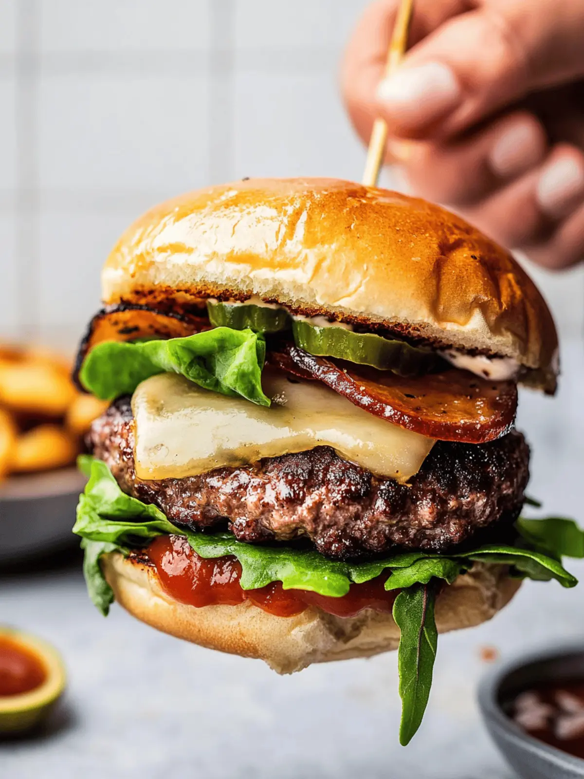California Burger Bliss with Sweet Bacon Jam Surprise 2 California Burger