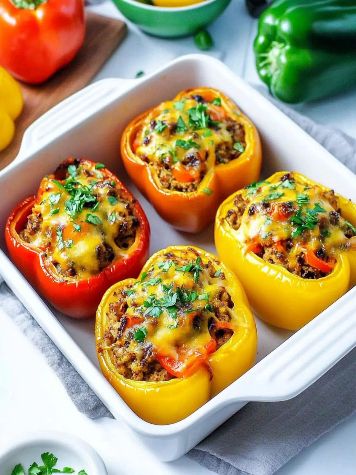 Easy Vegetarian Stuffed Bell Peppers for Flavor-Packed Meals 2 Easy Vegetarian Stuffed Bell Peppers