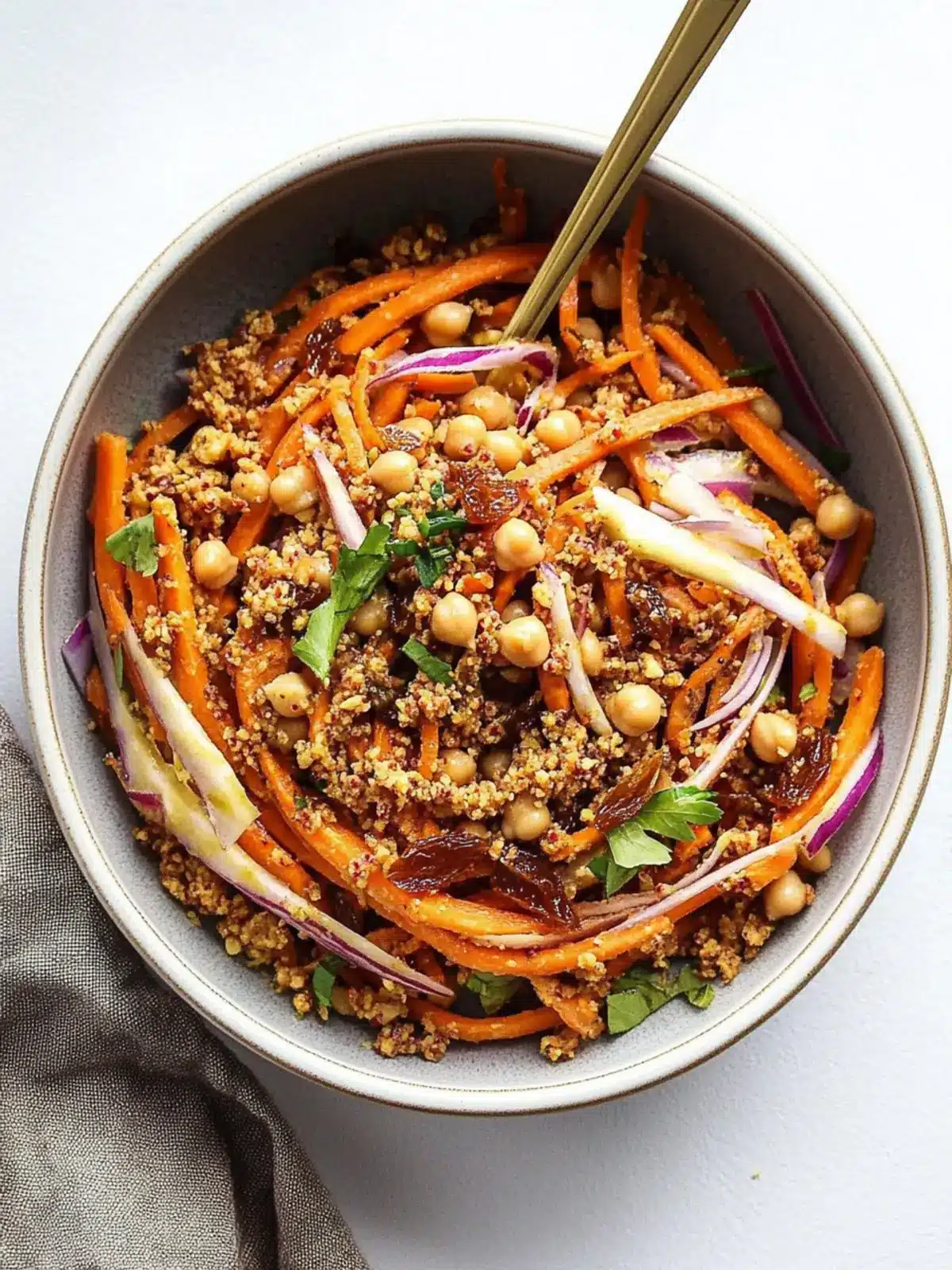 Zesty Carrot Salad with Aleppo Chickpeas & Date Vinaigrette 4 Carrot Salad with Aleppo Chickpeas & Date Vinaigrette