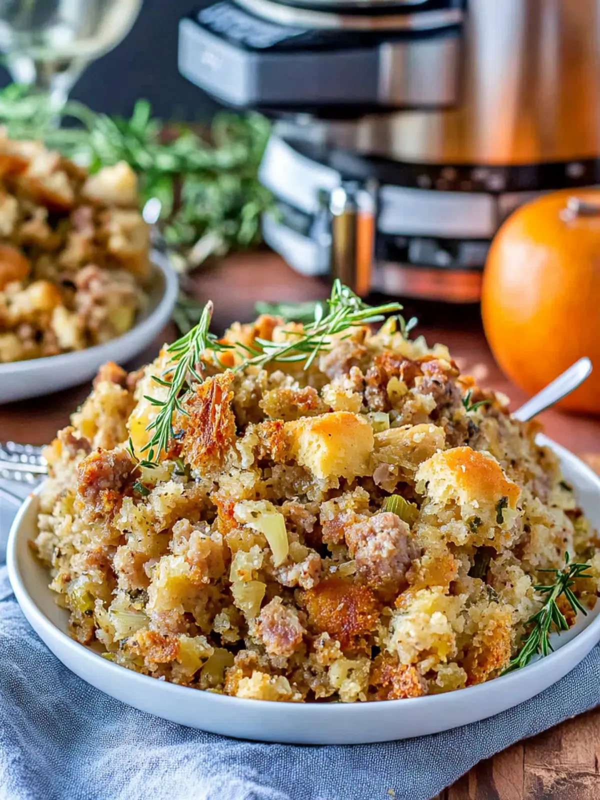 Savory Slow Cooker Sausage Stuffing for Cozy Gatherings 4 Slow Cooker Sausage Stuffing