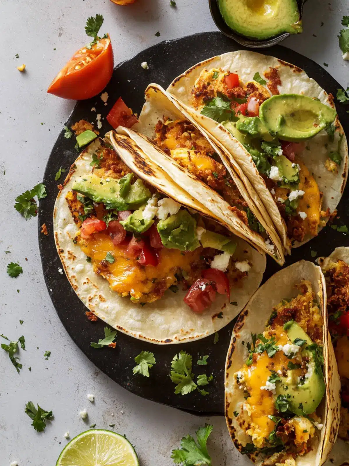 Crispy Cheesy Breakfast Tacos for a Morning Flavor Kick 2 Crispy Cheesy Breakfast Tacos