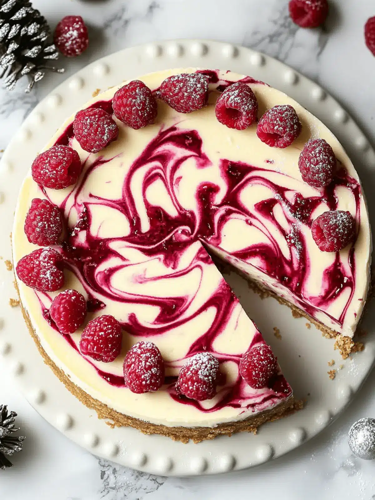 Velvety White Chocolate Raspberry Cheesecake Bliss 3 White Chocolate Raspberry Cheesecake