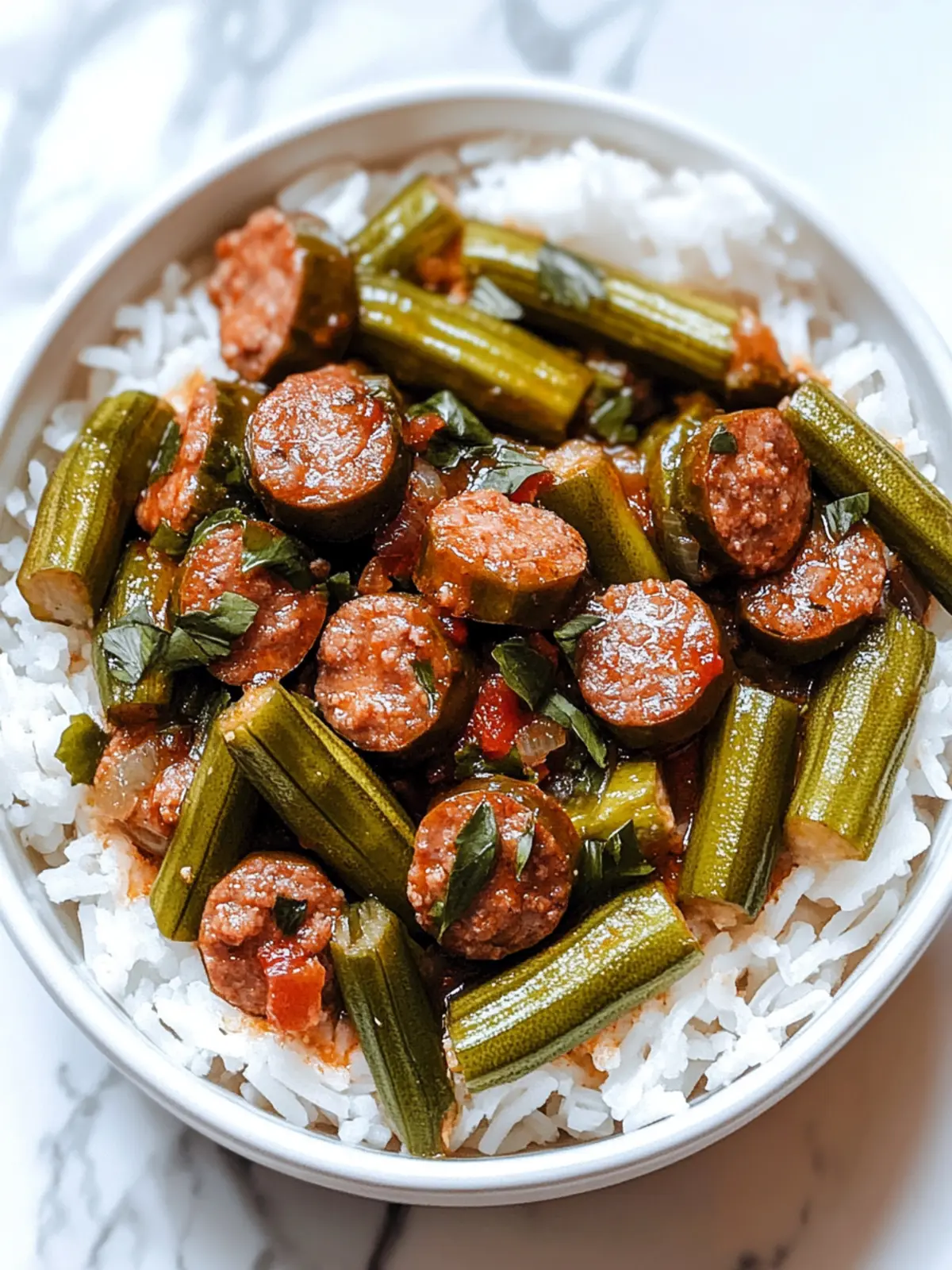 Savory Okra and Sausage Stew That Will Wow Your Taste Buds 3 Savory Okra and Sausage