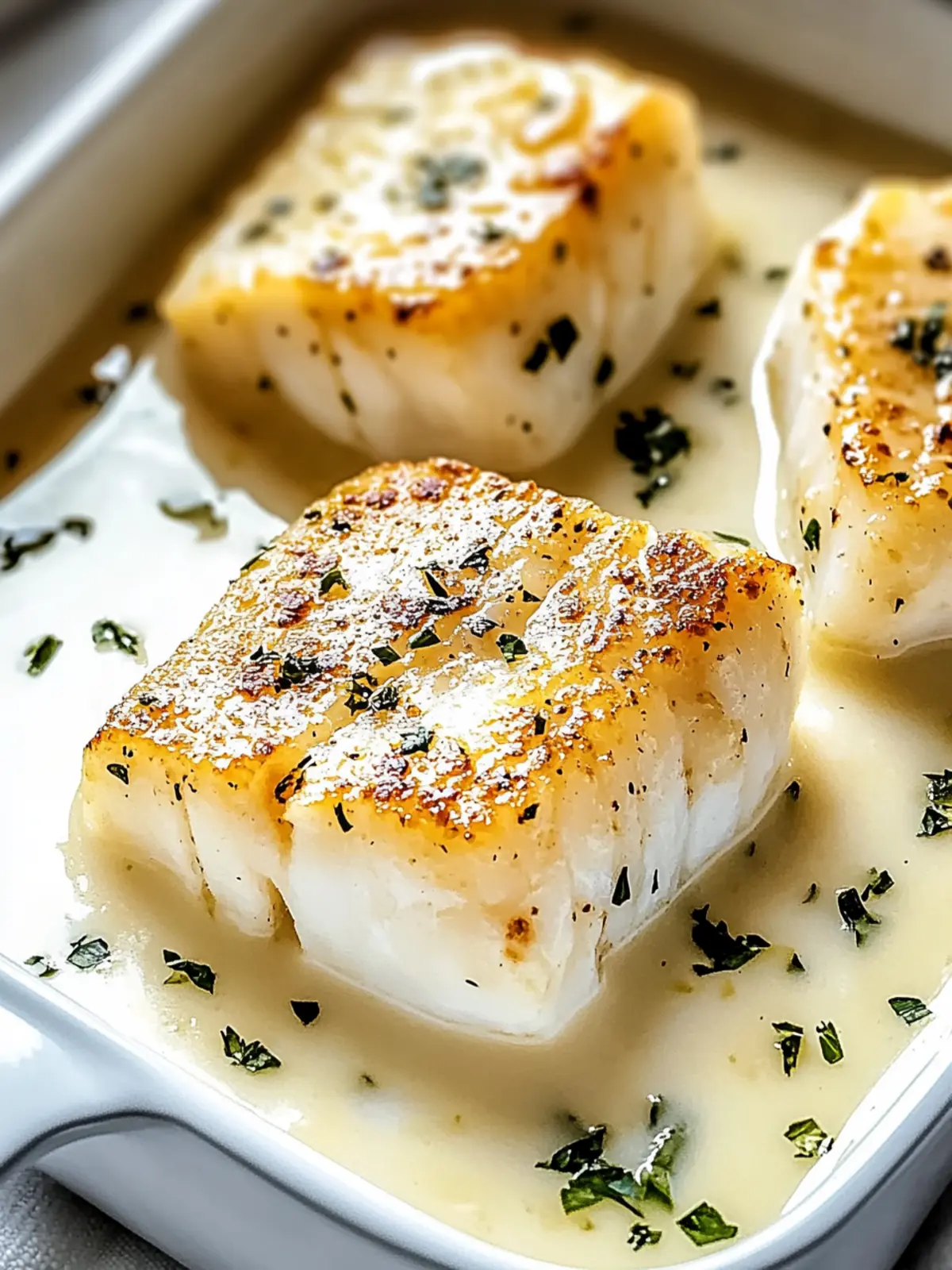 Delicious Baked Cod in Coconut Lemon Cream Sauce Recipe 3 Baked Cod in Coconut Lemon Cream Sauce