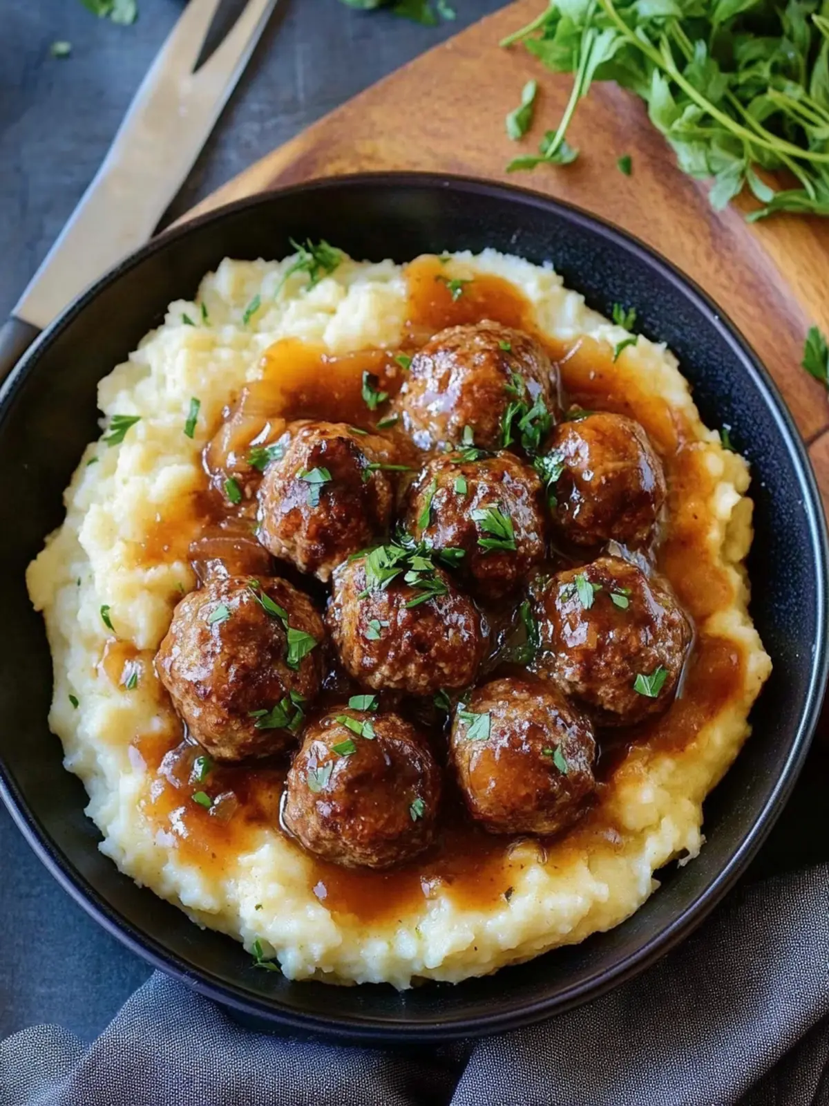 Salisbury Steak Meatballs: Comfort Food Made Easy 3 Salisbury Steak Meatballs