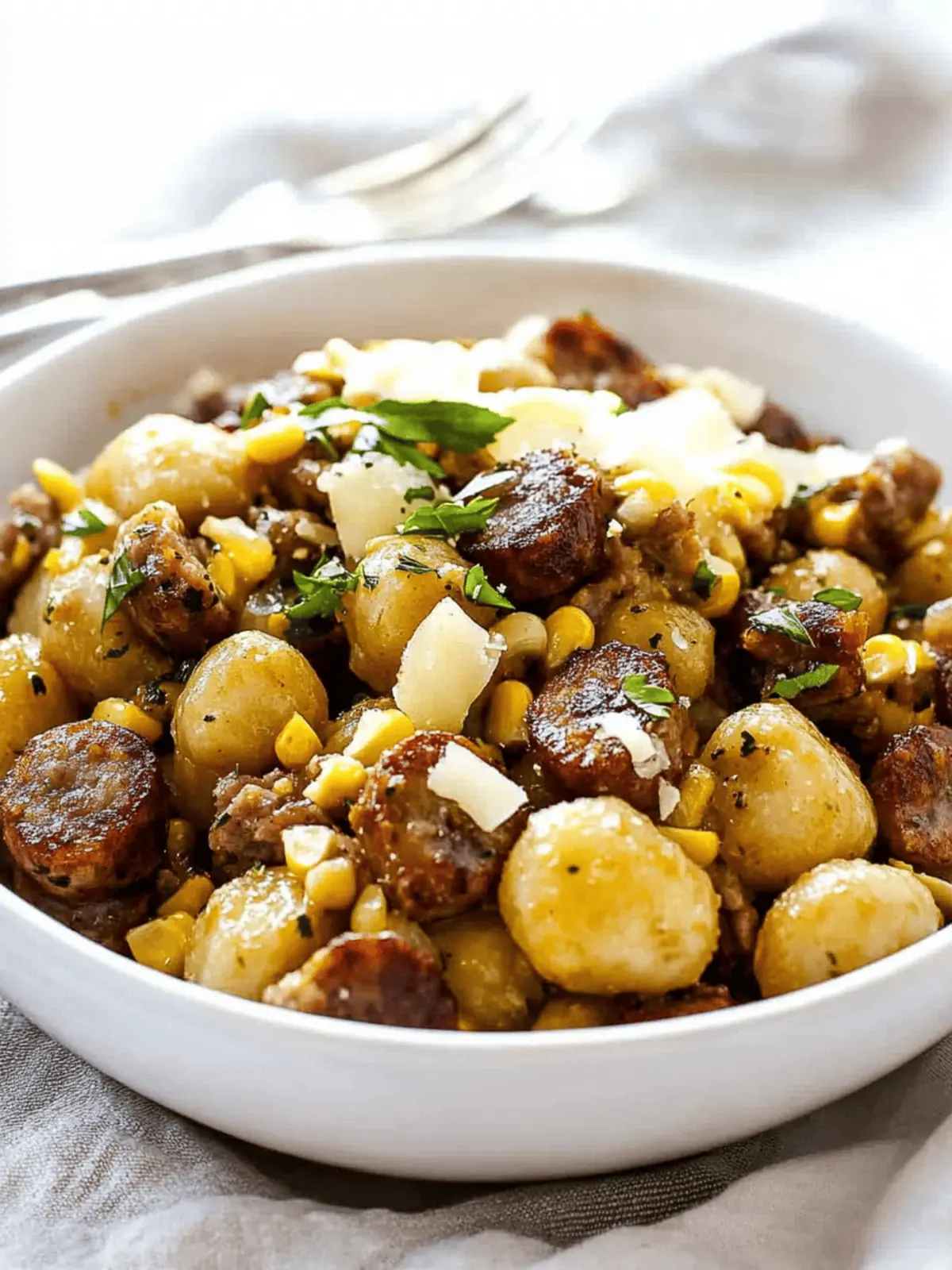 Corn and Sausage Gnocchi: A Comforting Dinner Delight 3 Corn and Sausage Gnocchi