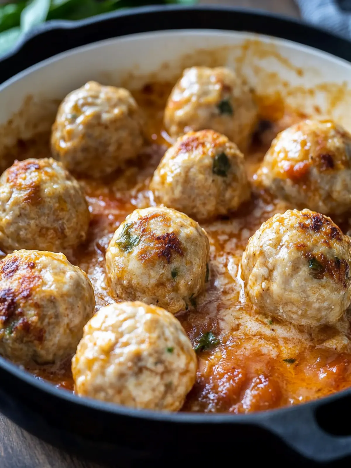 Marry Me Chicken Meatballs with Sun-Dried Tomato Sauce 4 Marry Me Chicken Meatballs