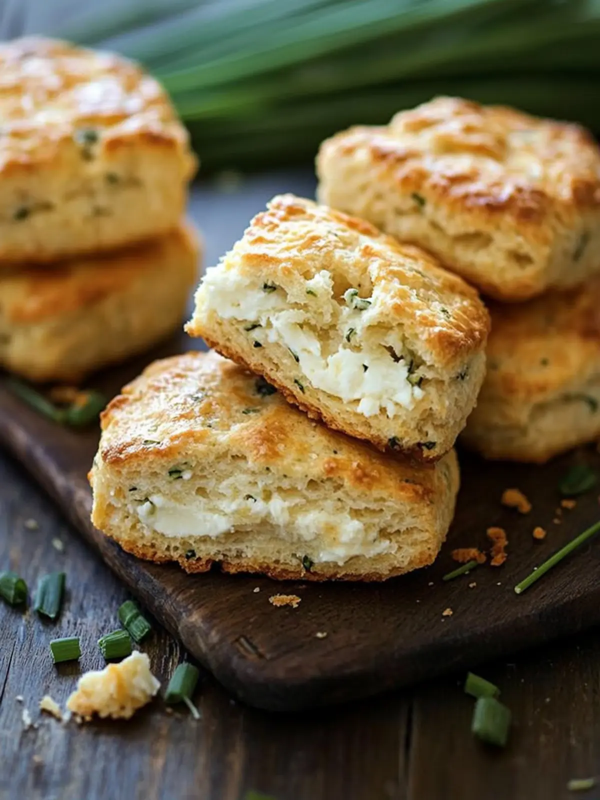 Flaky Goat Cheese and Chive Biscuits You ll Crave Daily 2 Flaky Goat Cheese and Chive Biscuits