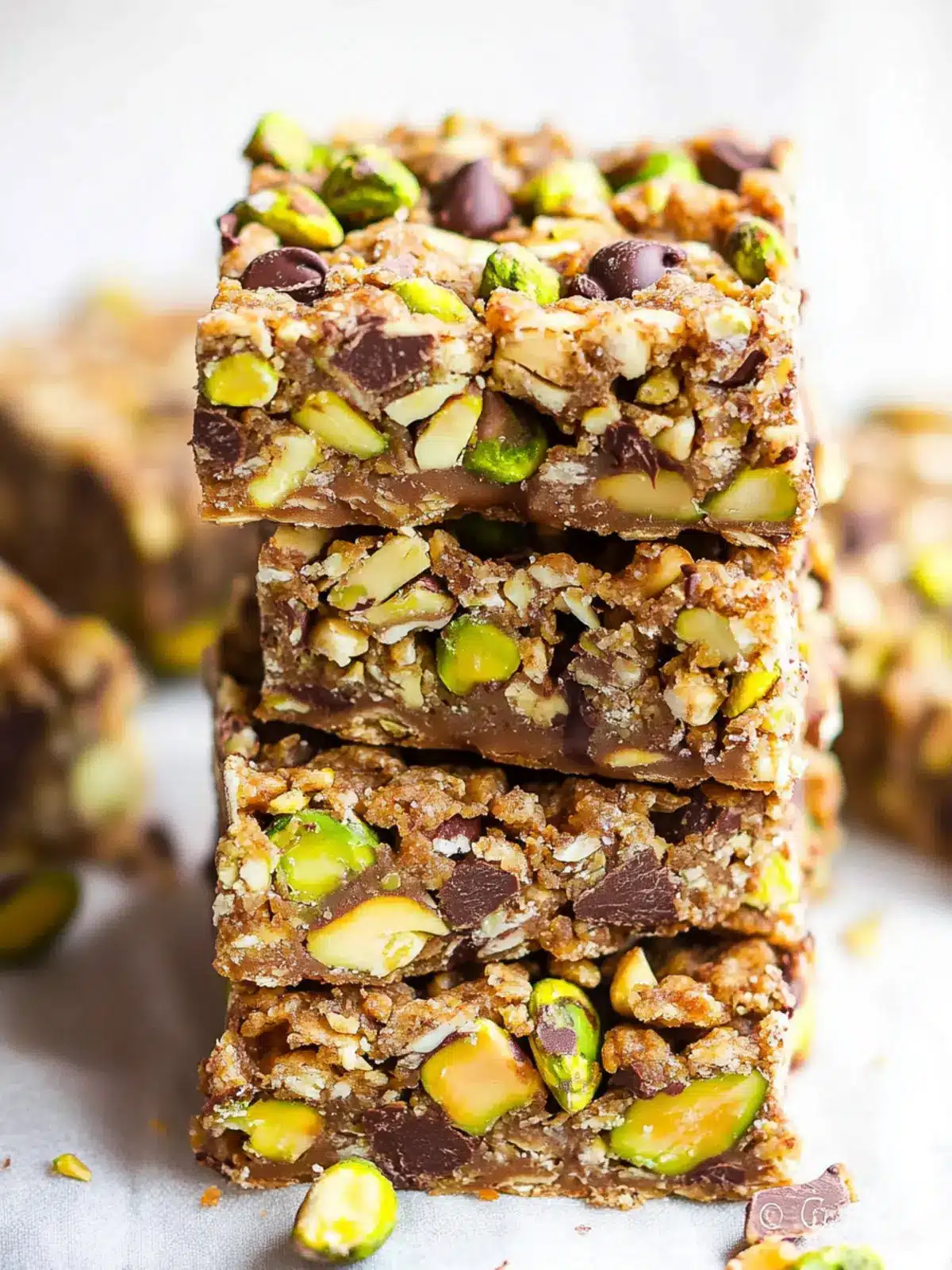 Chocolate Pistachio Healthy Vegan Snack Bars You ll Crave 4 Chocolate Pistachio Healthy Vegan Snack Bars (Gluten Free)