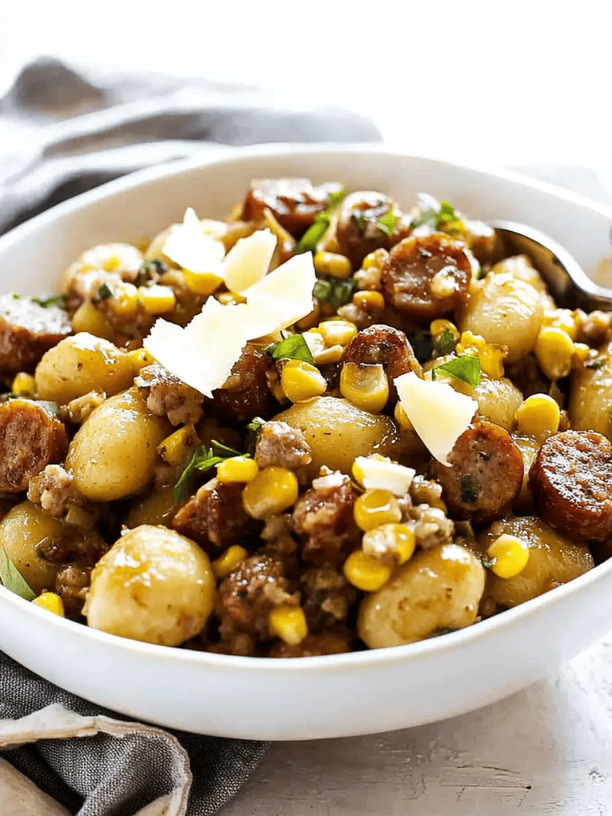 Savory Corn and Sausage Gnocchi for a Cozy Dinner Night 2 Corn and Sausage Gnocchi