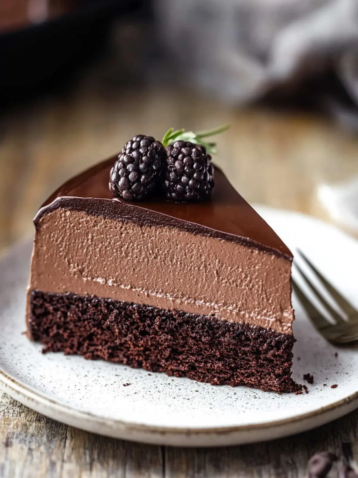 Indulge in Irresistible Dark Chocolate Mousse Cake Bliss 3 Dark Chocolate Mousse Cake