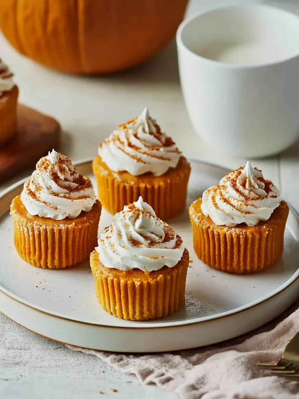 Irresistible Mini Pumpkin Cheesecakes for Cozy Fall Nights 3 Mini Pumpkin Cheesecakes