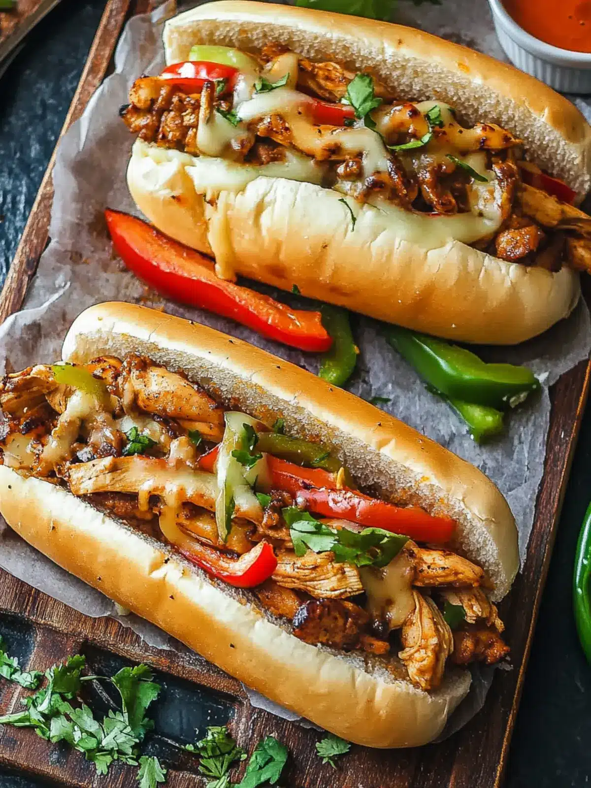 Delicious Chicken Philly Cheesesteak with Zesty Garlic Flavor 4 Delicious Chicken Philly Cheesesteak