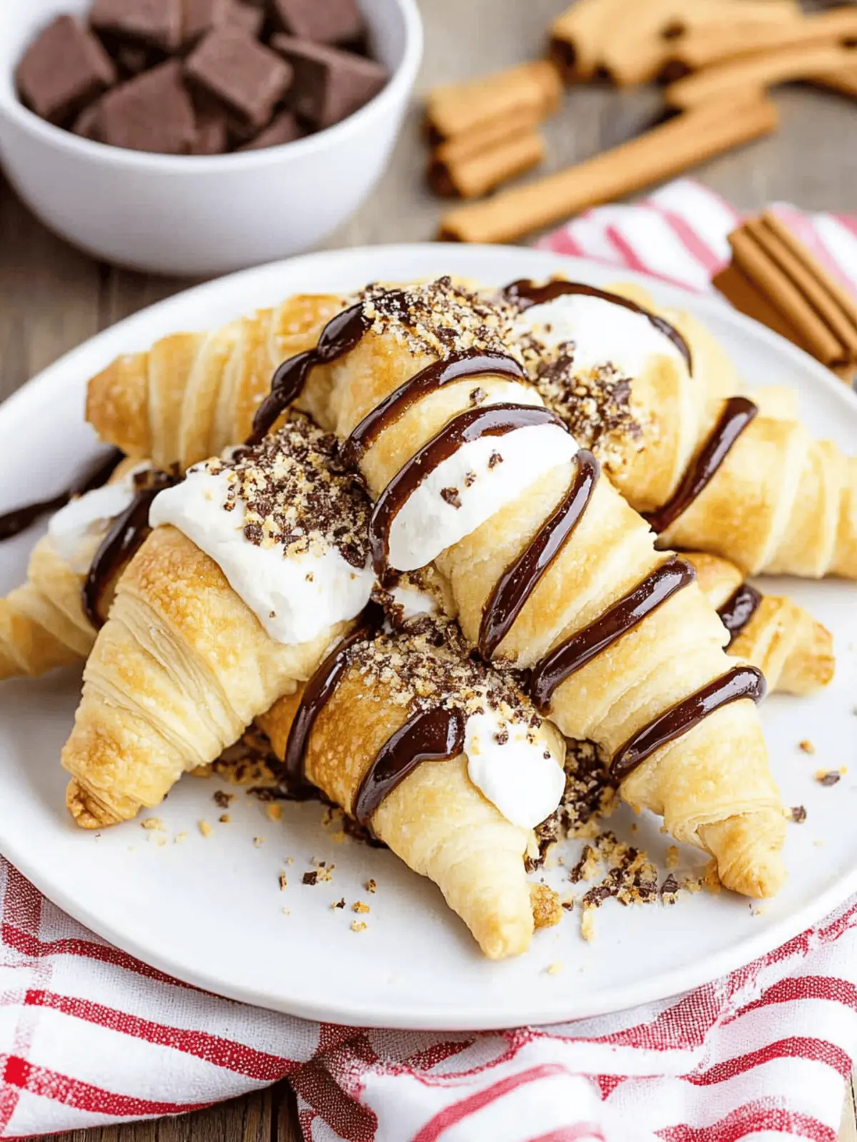 Indulge in S'mores Crescent Rolls for Sweet Nostalgia 2 S'mores Crescent Rolls