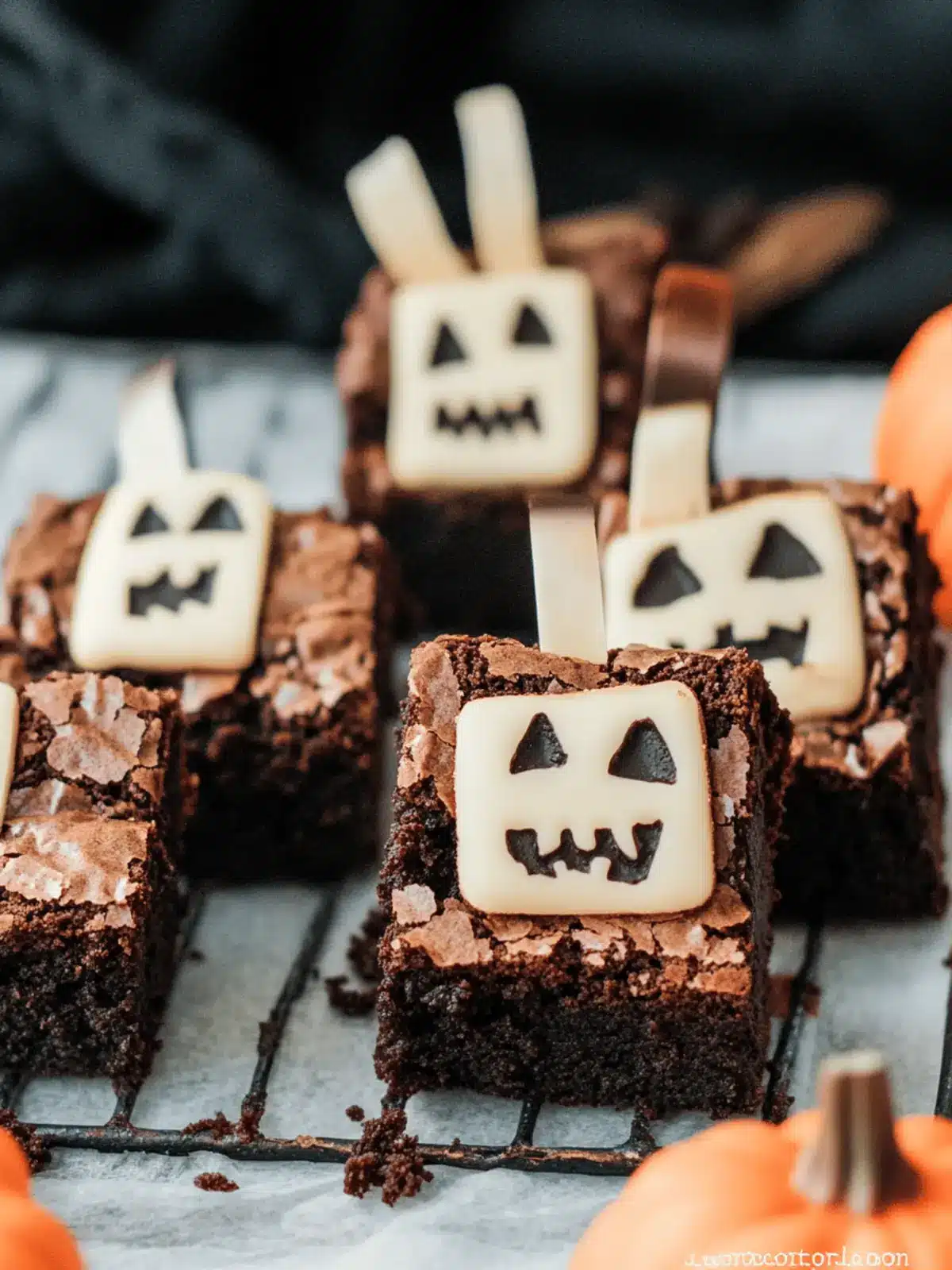 Spooktacular Halloween Brownies with Creepy Cookie Headstones 3 Halloween Brownies