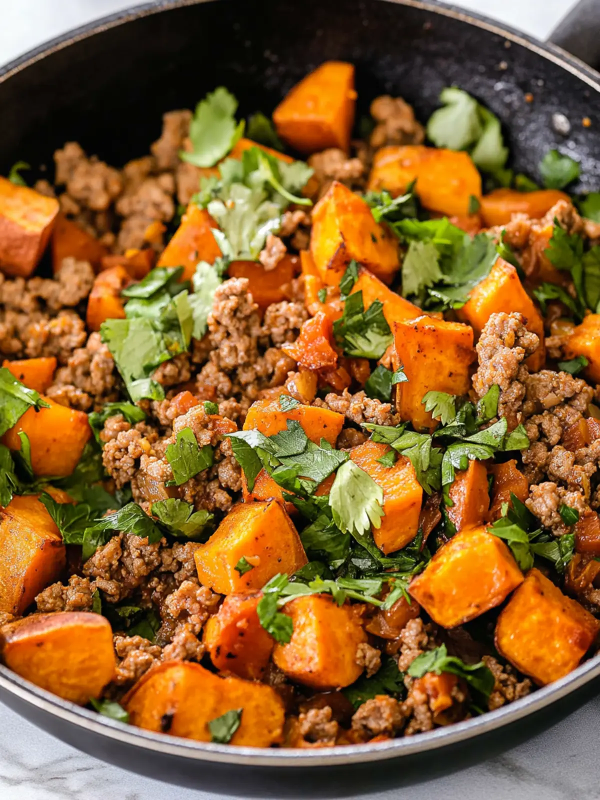 Delicious Quick & Easy Ground Turkey Sweet Potato Skillet 2 Quick & Easy Ground Turkey Sweet Potato Skillet