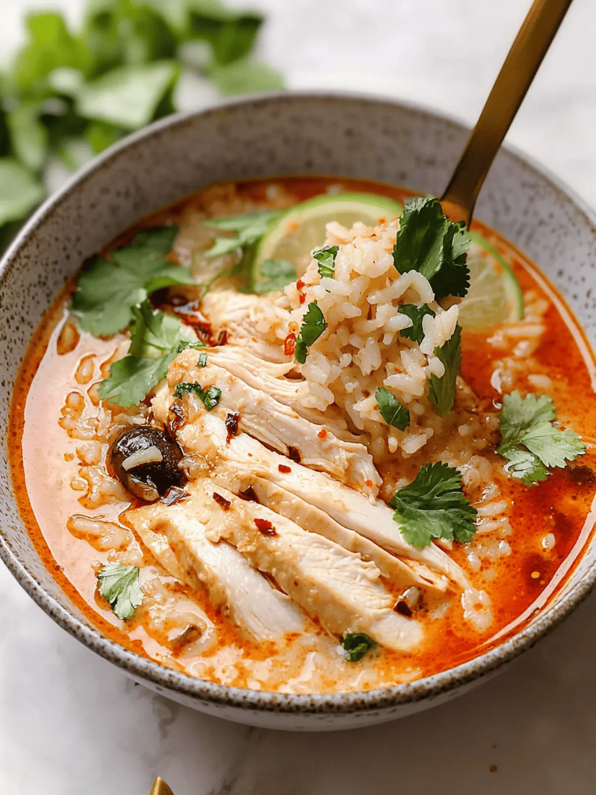 Coconut Chicken Brothy Rice: Cozy Comfort in Every Bite 2 Coconut Chicken Brothy Rice