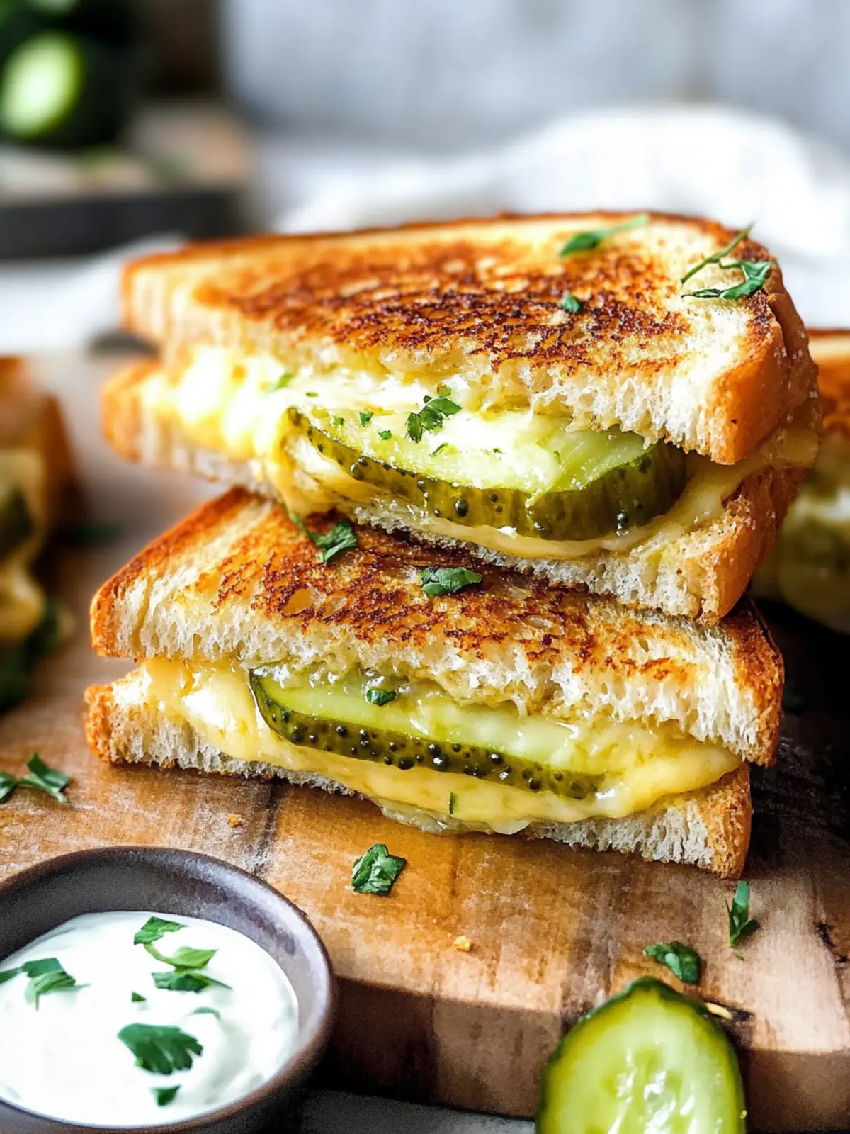 Dill Pickle Grilled Cheese: A Flavor-Packed Twist! 4 Pickle Grilled Cheese