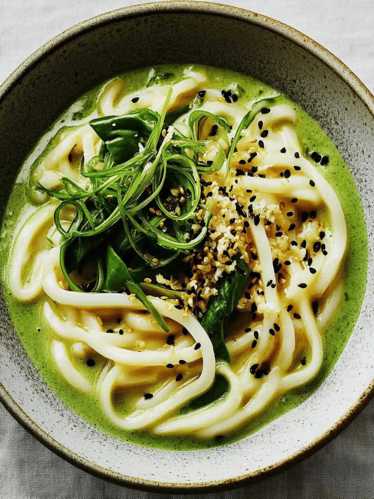 Delicious Spinach-Scallion Coconut Udon for Quick Comfort 2 Spinach-Scallion Coconut Udon