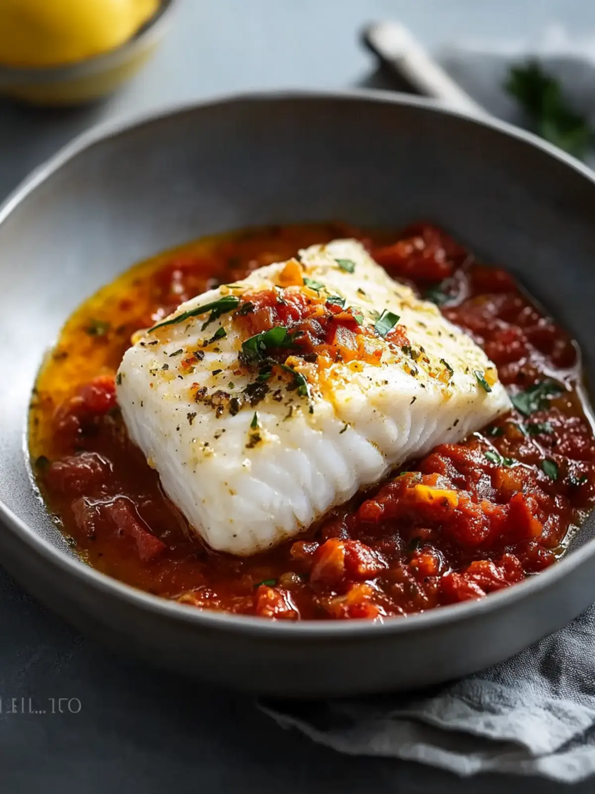 Halibut Marinara: A Quick and Elegant Dinner Delight 2 Halibut Marinara