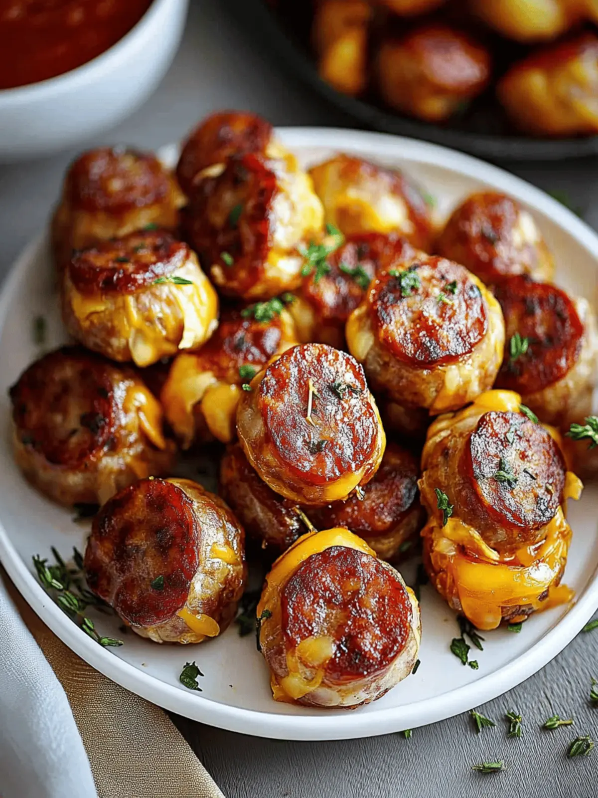 Irresistible Cheesy Kilted Sausage Bites Ready in 30 Minutes 4 Cheesy Kilted Sausage Bites